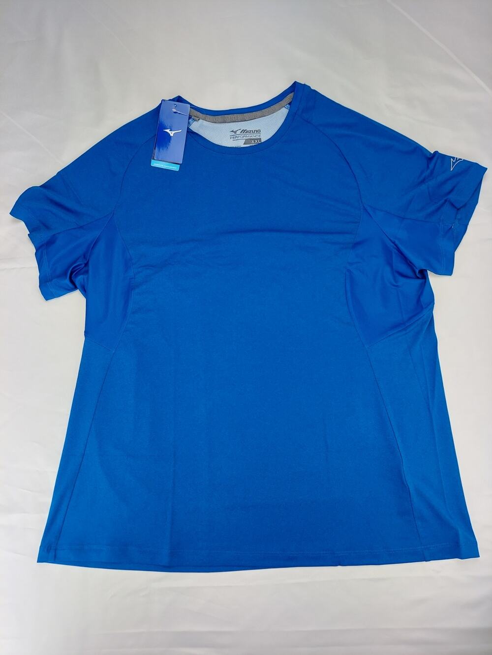 Mizuno Performance NEW Athleisure Women's Short Sleeve Shirt XXL Royal Blue